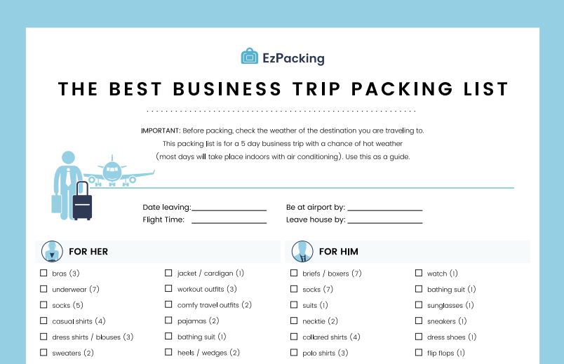 The Ultimate Business Trip Packing List Essentials for a Successful Journey